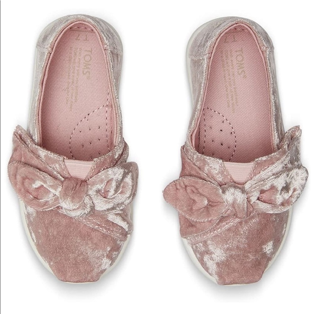 TOMS Alpargatta Pink Velvet toddler 6